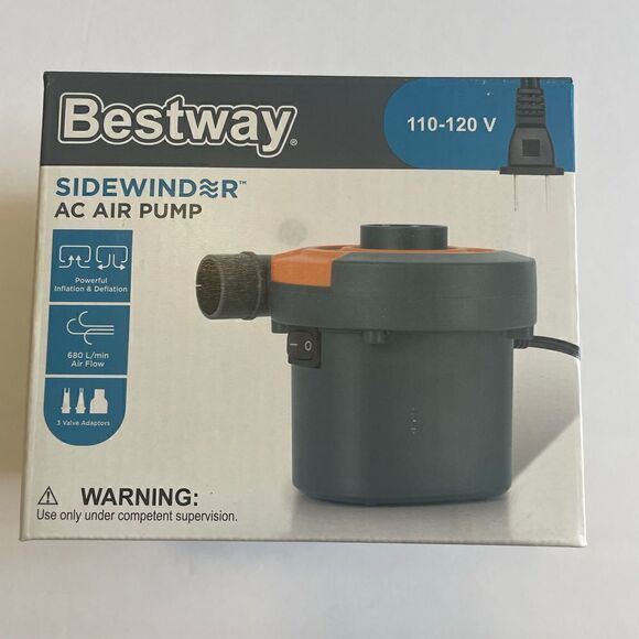 🖤 Bestway Sidewinder AC Air Pump NIB - Picture 1 of 5